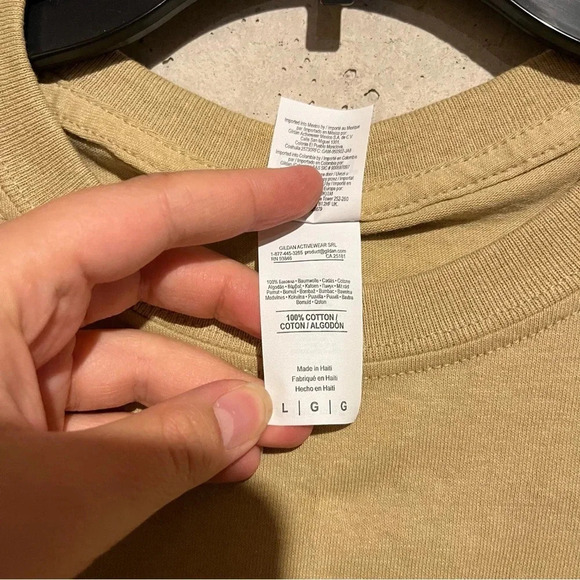 Army ROTC Men Leadership Excellence Crest Logo Sand Tan T-Shirt Size Large NEW - Picture 4 of 5